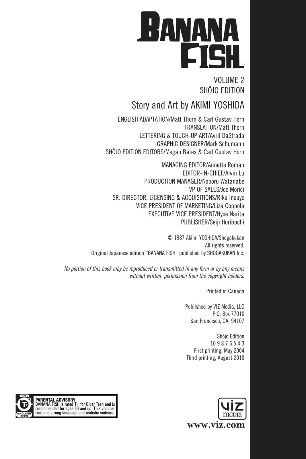 Read Banana Fish EN Manga Online