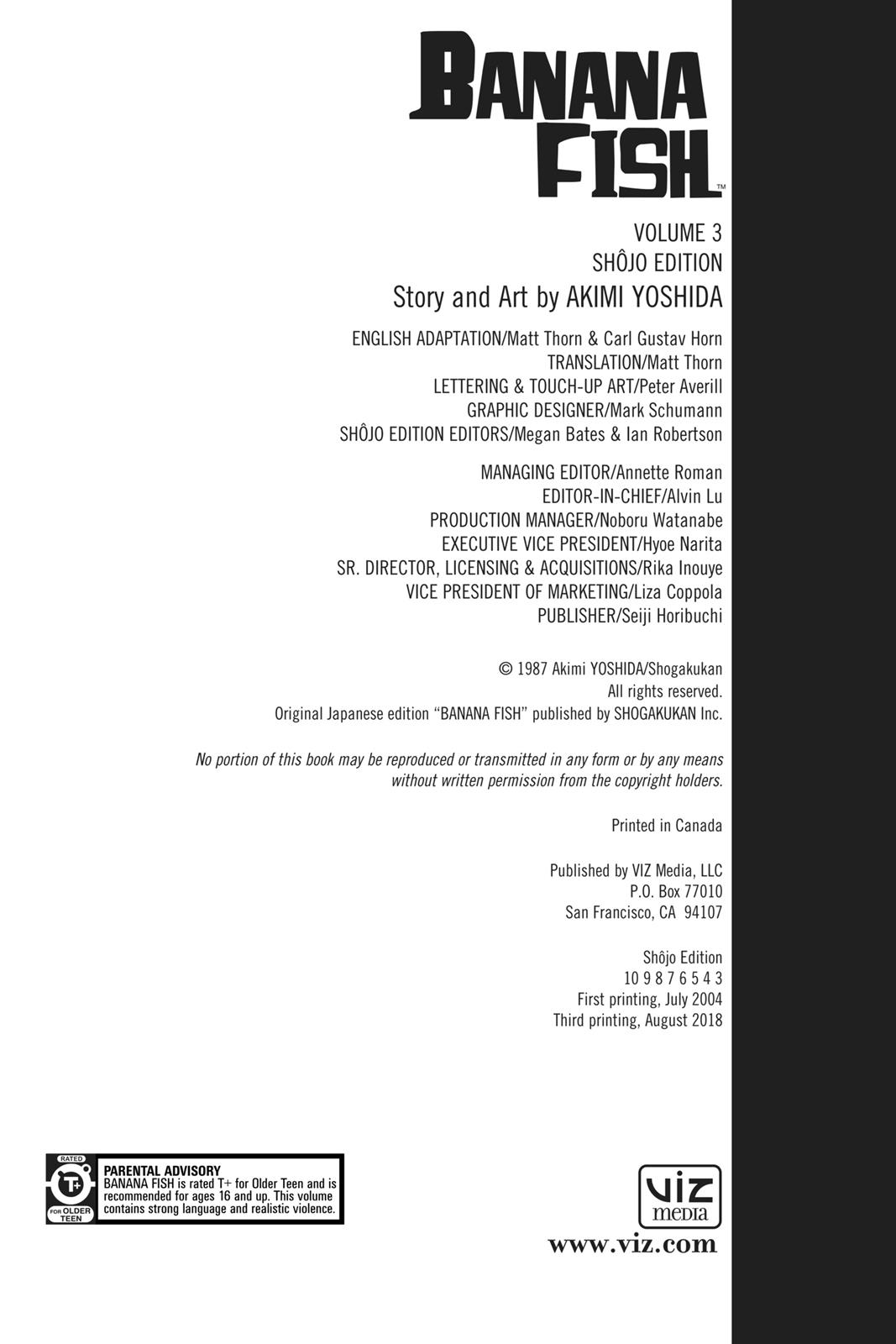 Read Banana Fish EN Manga Online