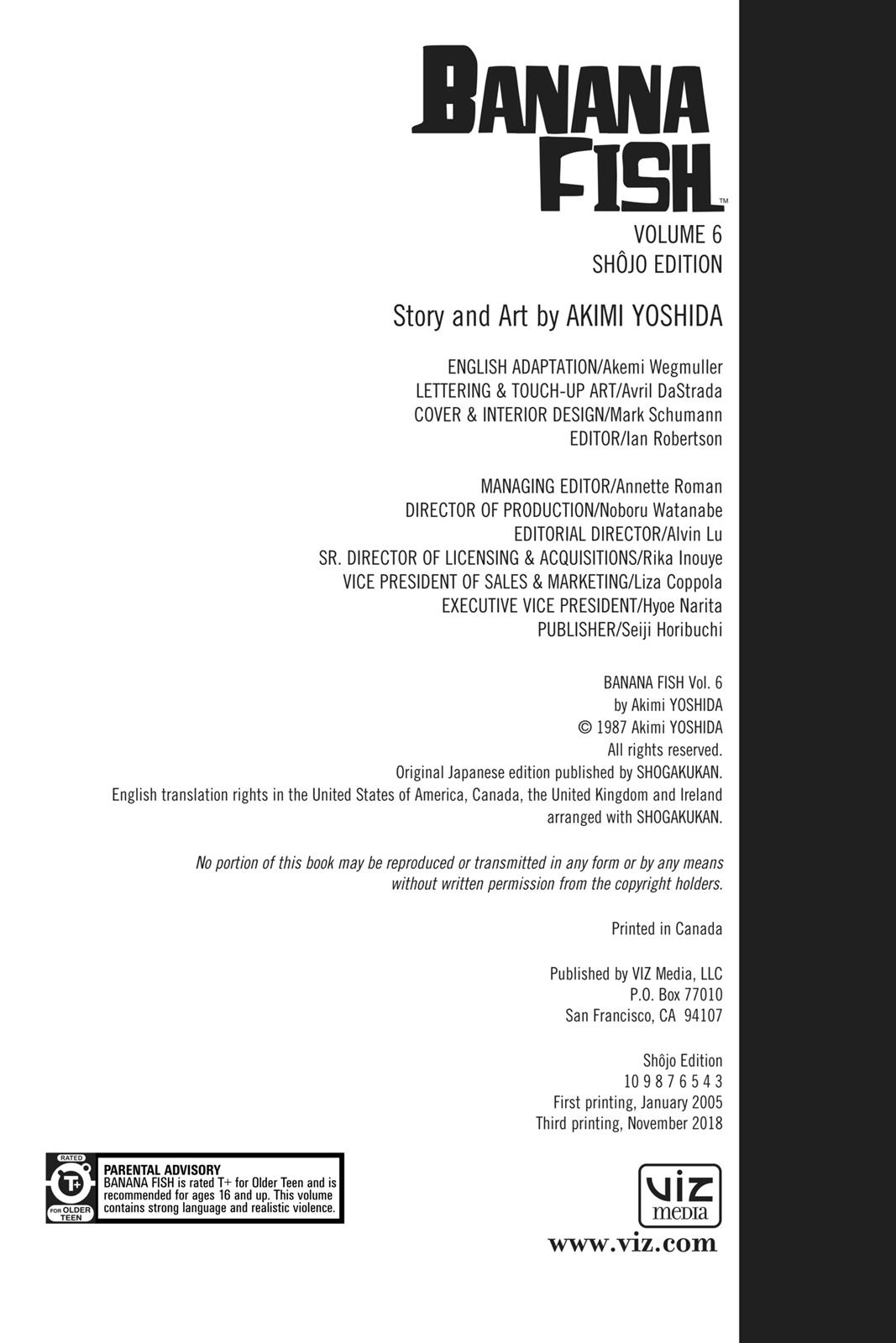 Read Banana Fish EN Manga Online