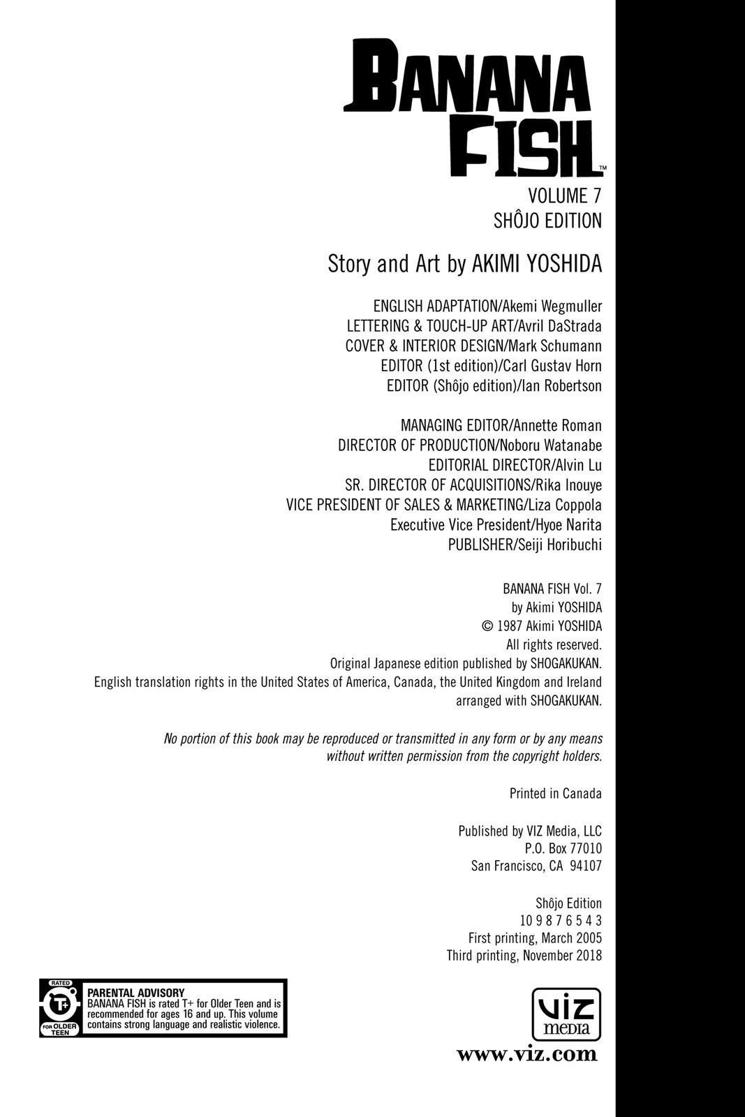 Read Banana Fish EN Manga Online