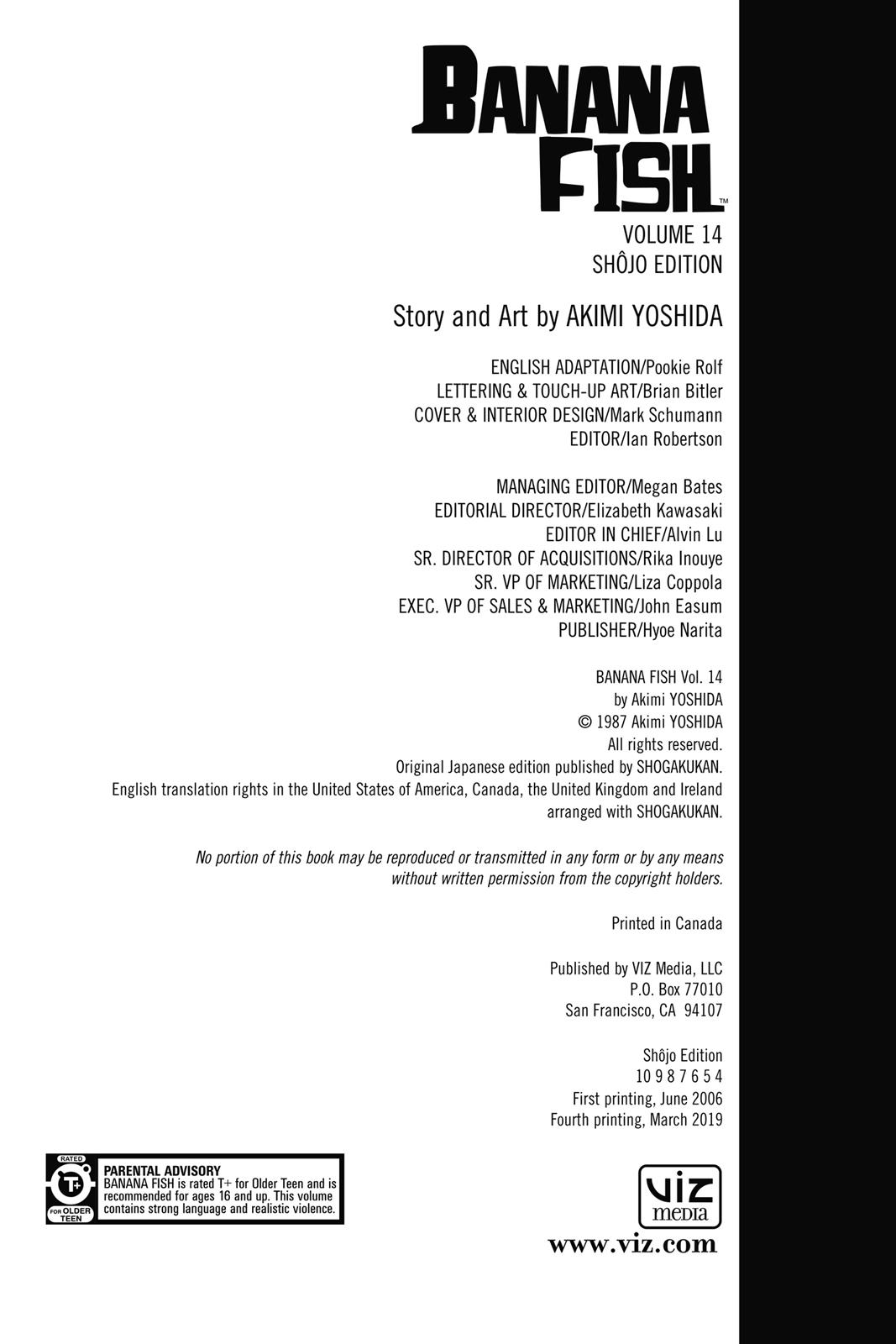 Read Banana Fish EN Manga Online