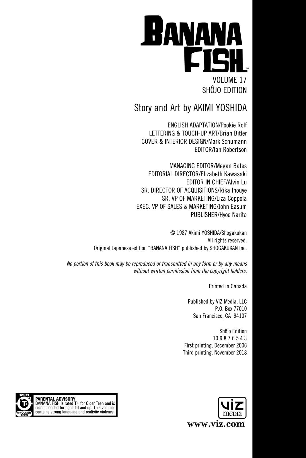 Read Banana Fish EN Manga Online