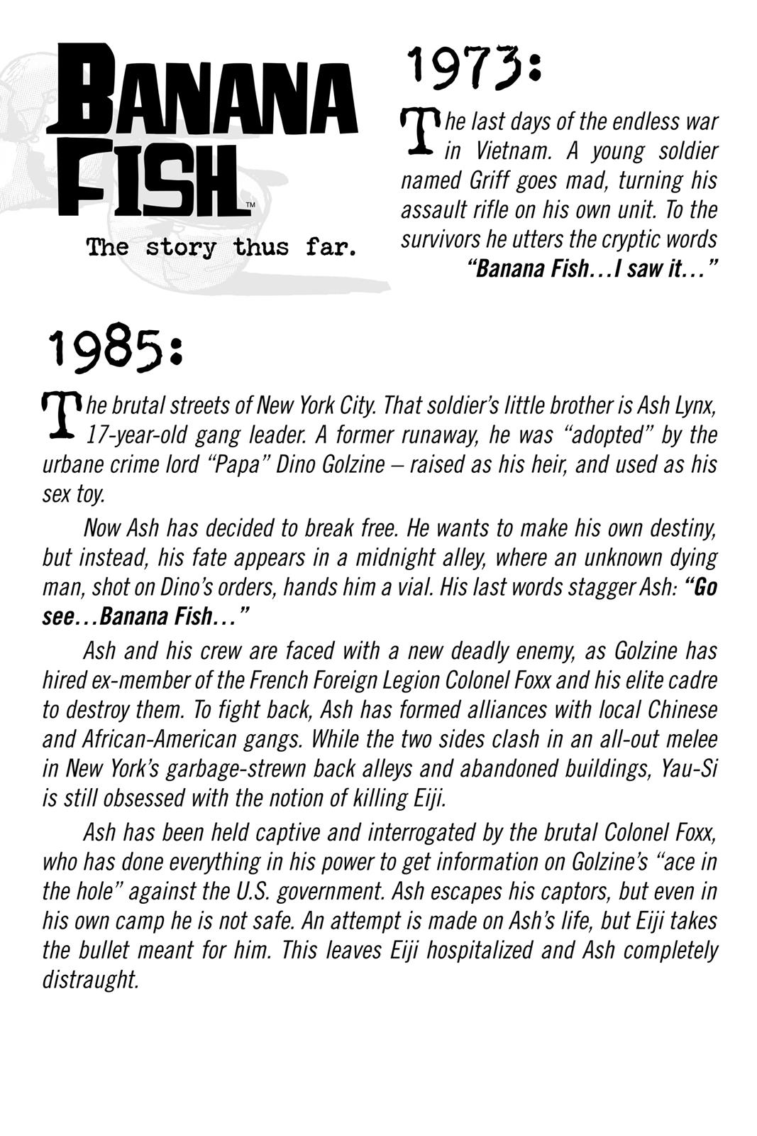 Read Banana Fish EN Manga Online