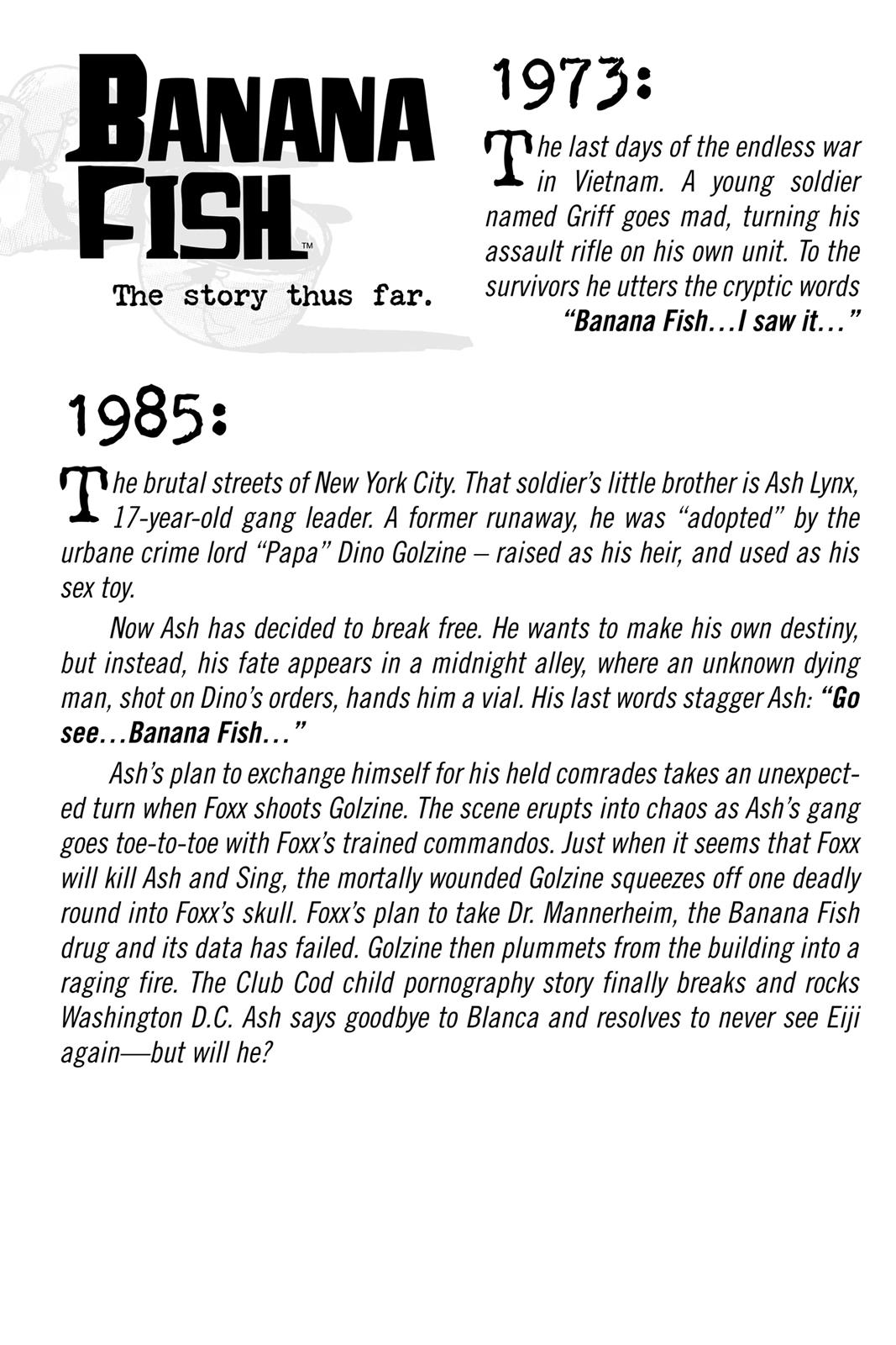 Read Banana Fish EN Manga Online