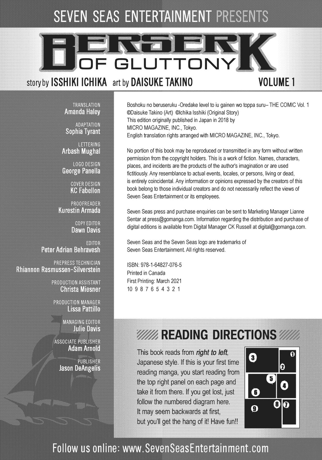 Read Berserk of Gluttony EN Manga Online