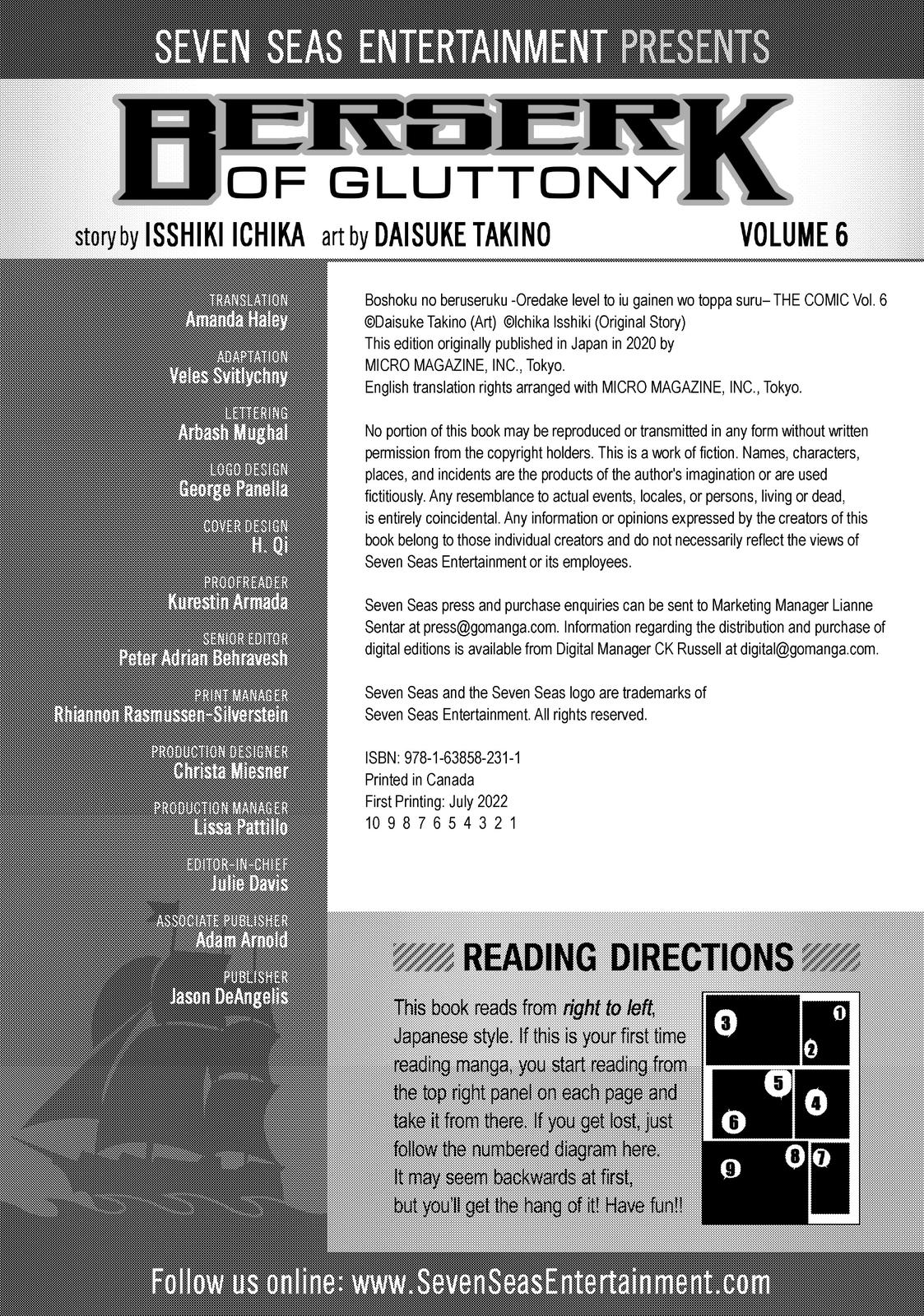 Read Berserk of Gluttony EN Manga Online