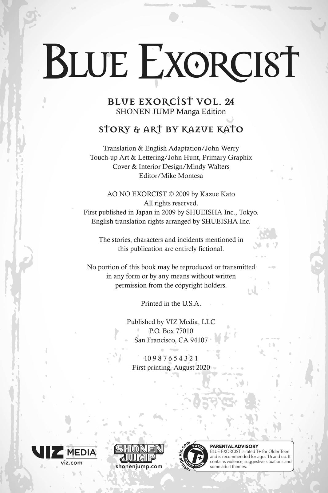 Read Blue Exorcist EN Manga Online