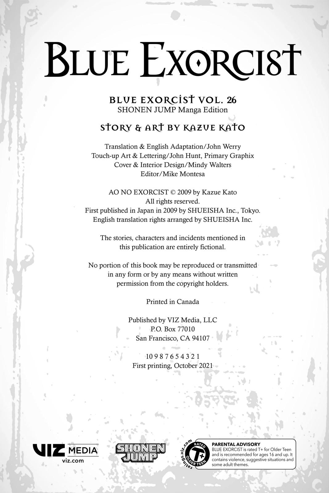 Read Blue Exorcist EN Manga Online