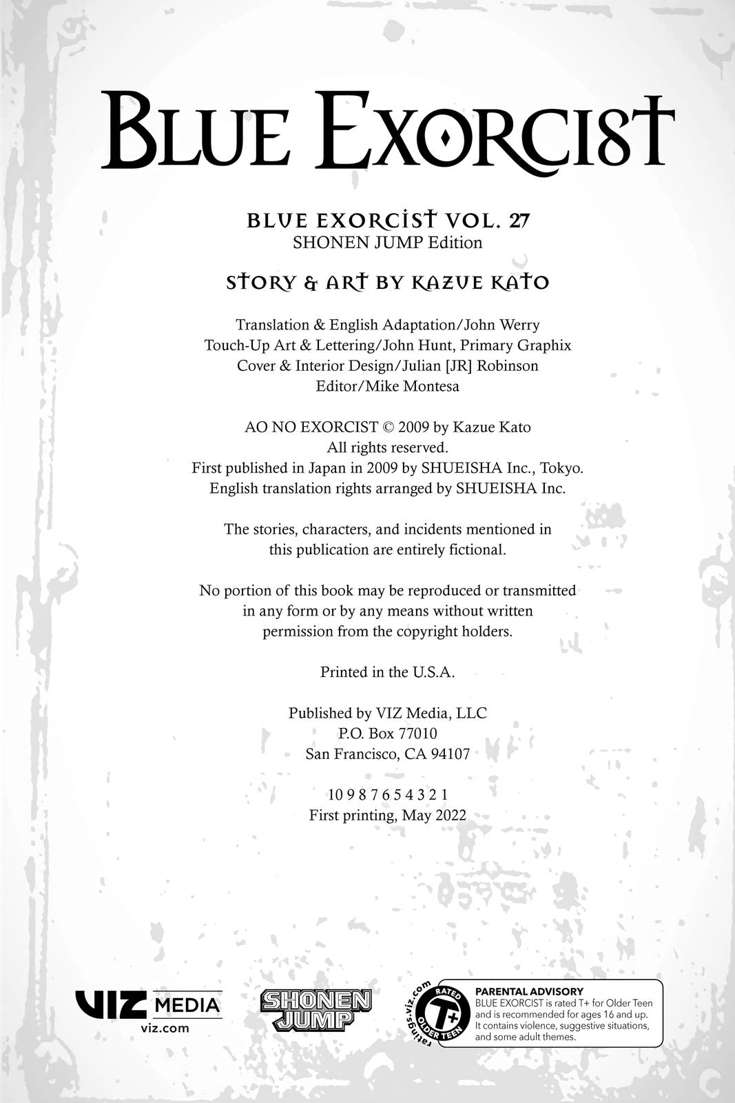 Read Blue Exorcist EN Manga Online