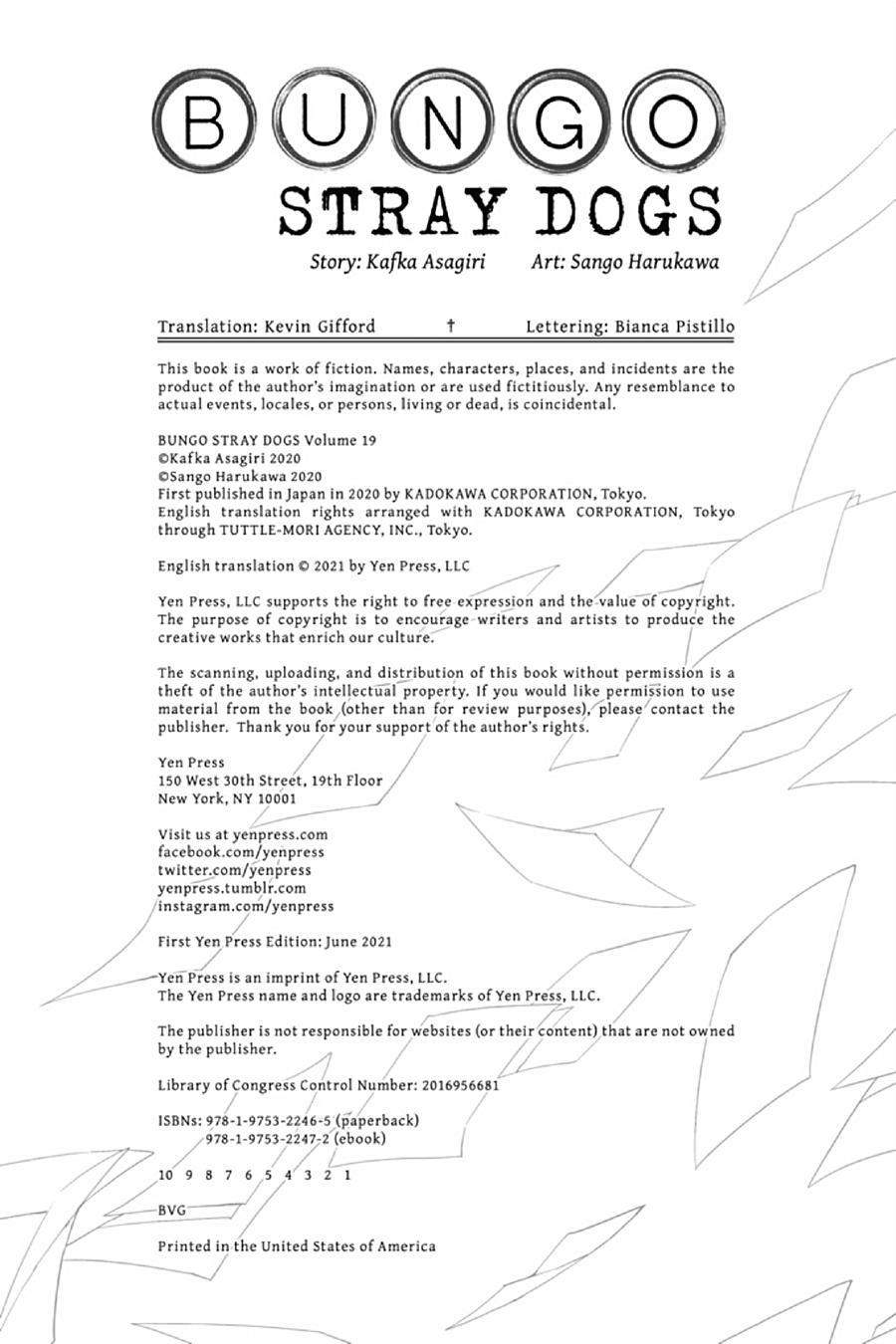Read Bungo Stray Dog EN Manga Online