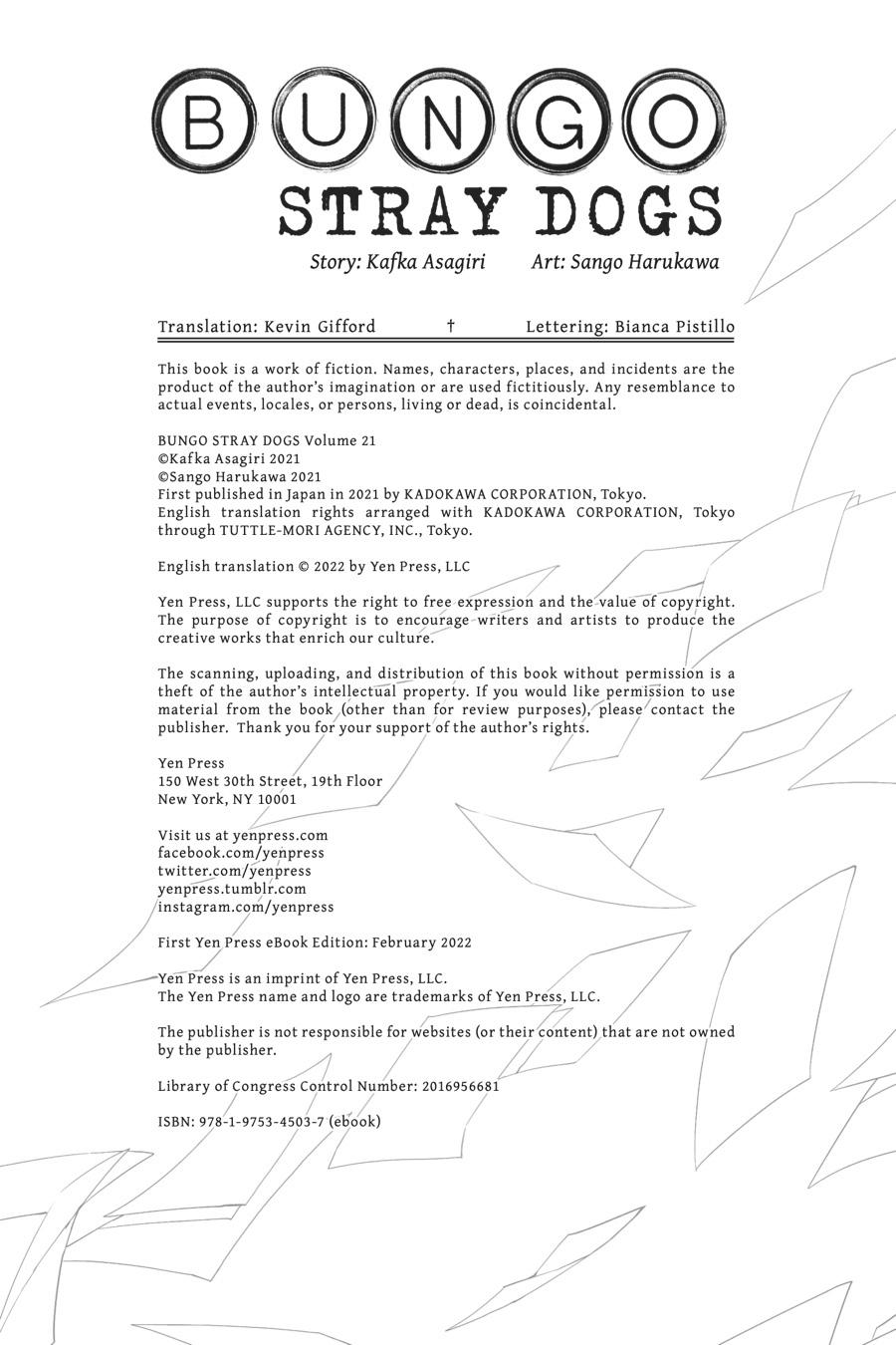 Read Bungo Stray Dog EN Manga Online