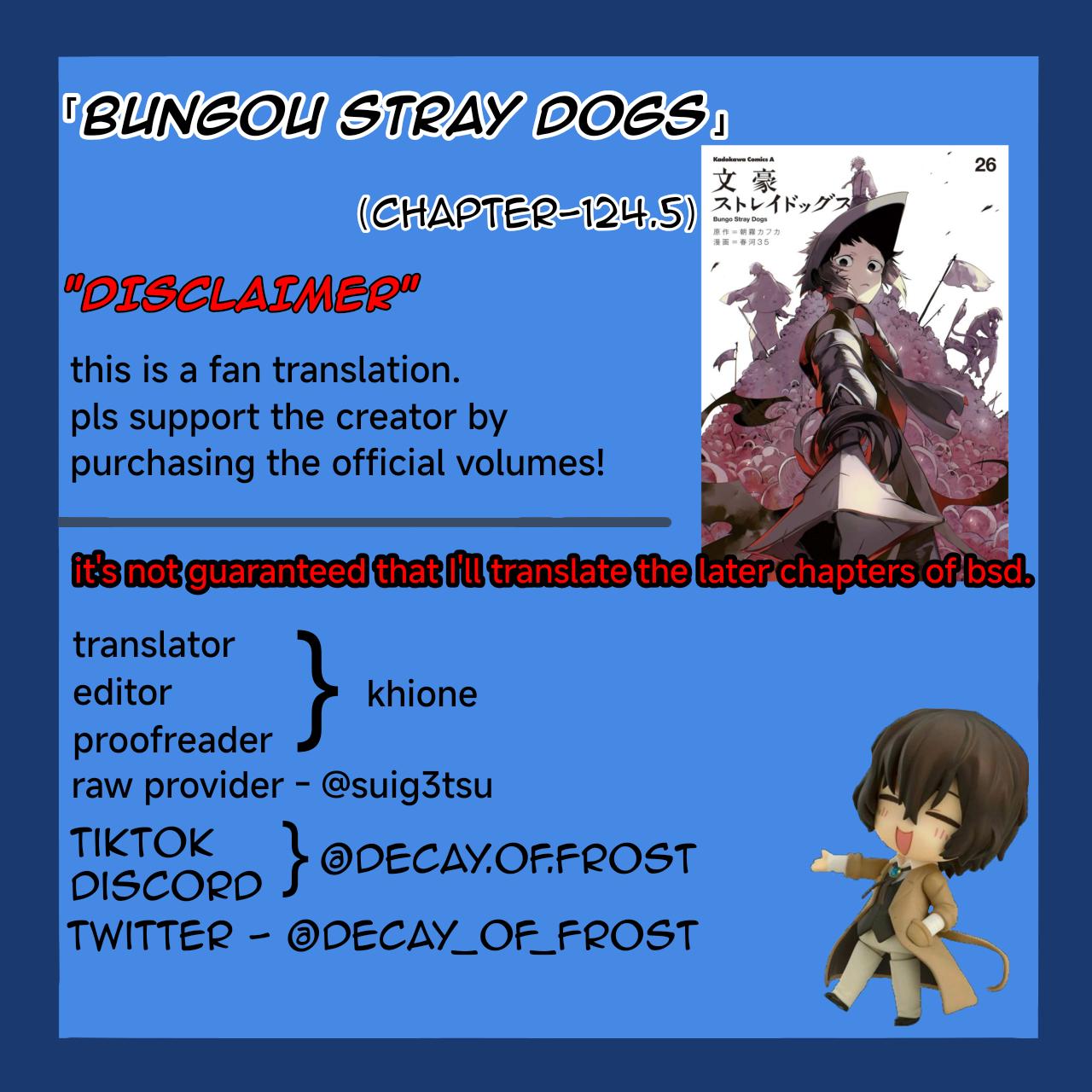 Read Bungo Stray Dog EN Manga Online
