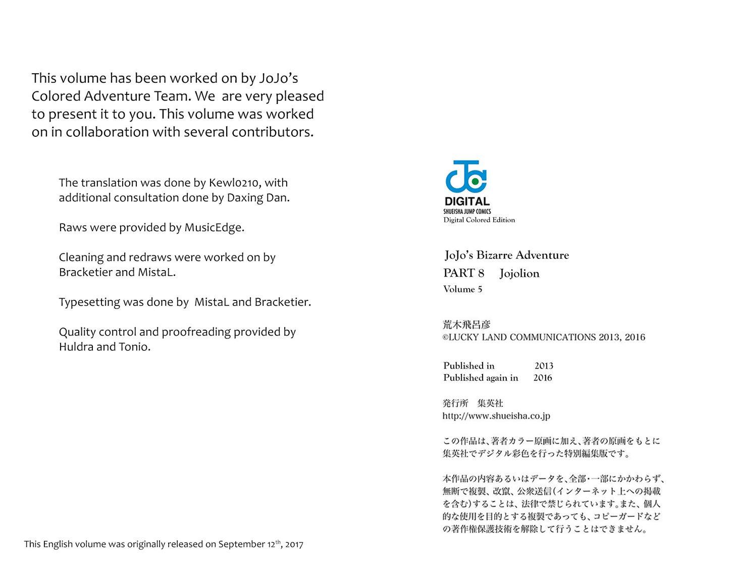 Read Jojo no Kimyou na Bouken EN Manga Online