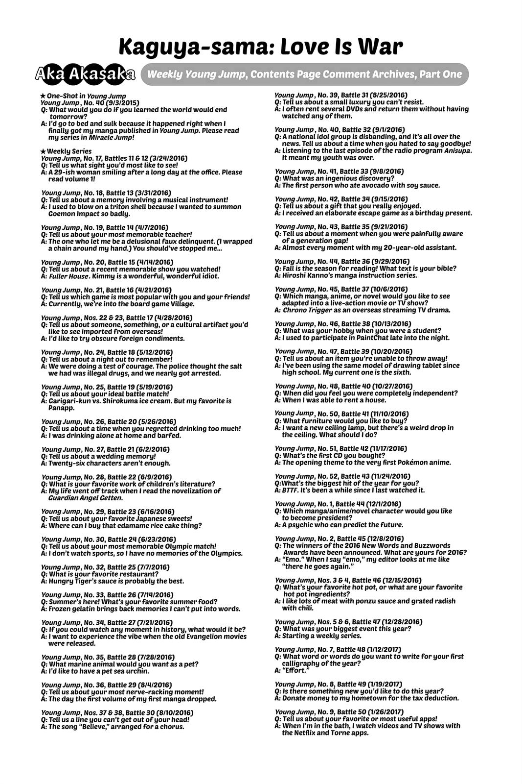 Read Kaguya sama Love Is War EN Manga Online