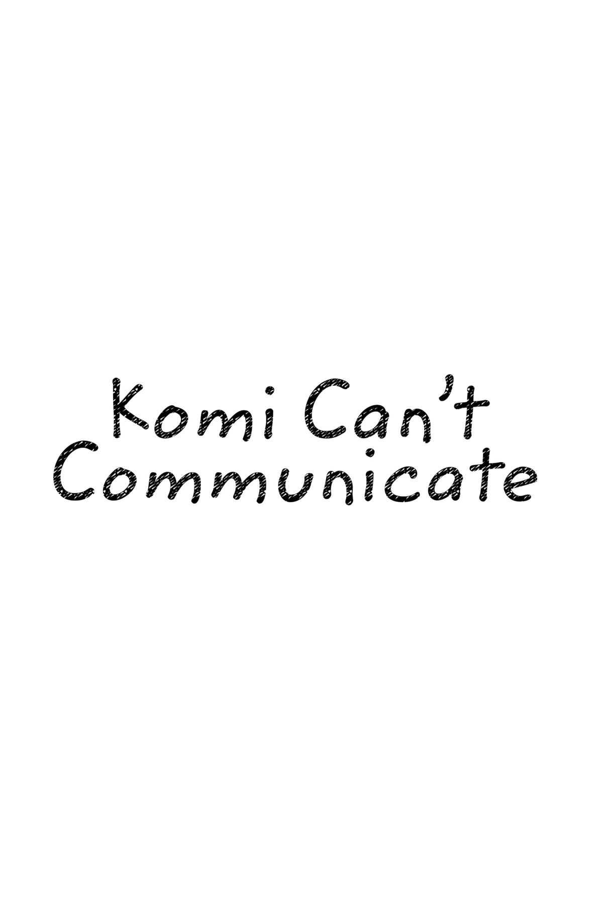 Read Komi Can’t Communicate EN Manga Online