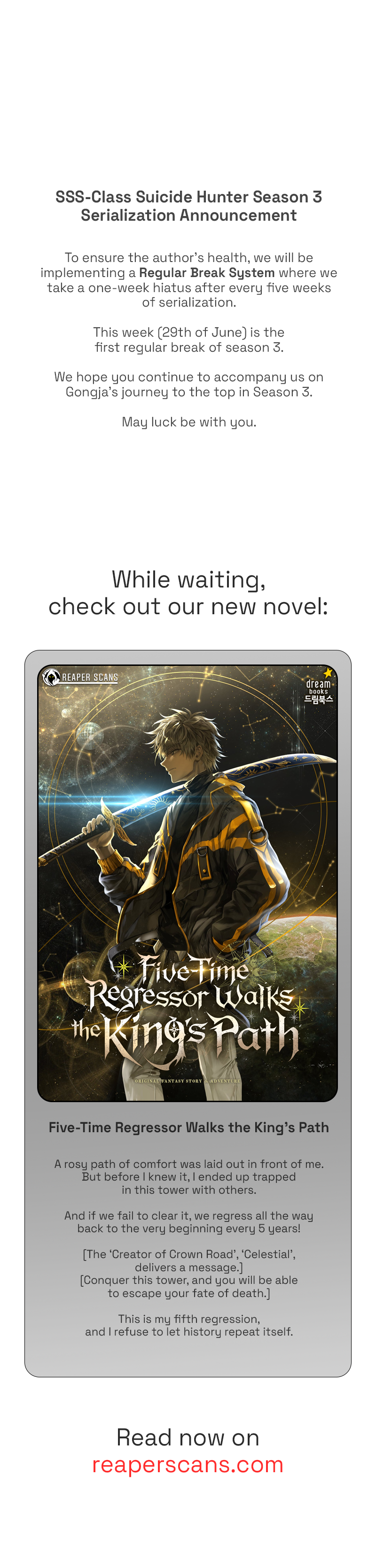Read SSS Class Revival Hunter EN Manga Online