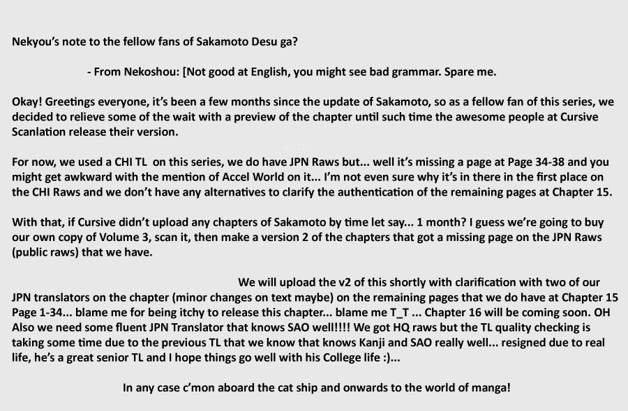 Read Sakamoto desu ga EN Manga Online