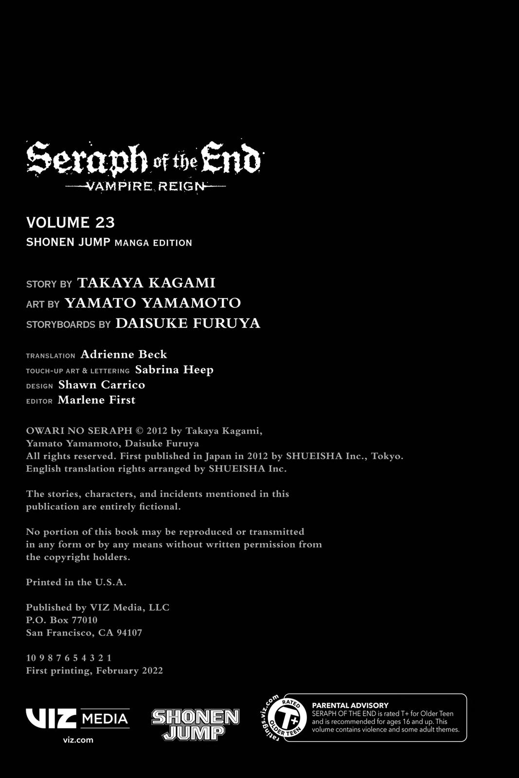 Read Seraph of the End Vampire Reign EN Manga Online