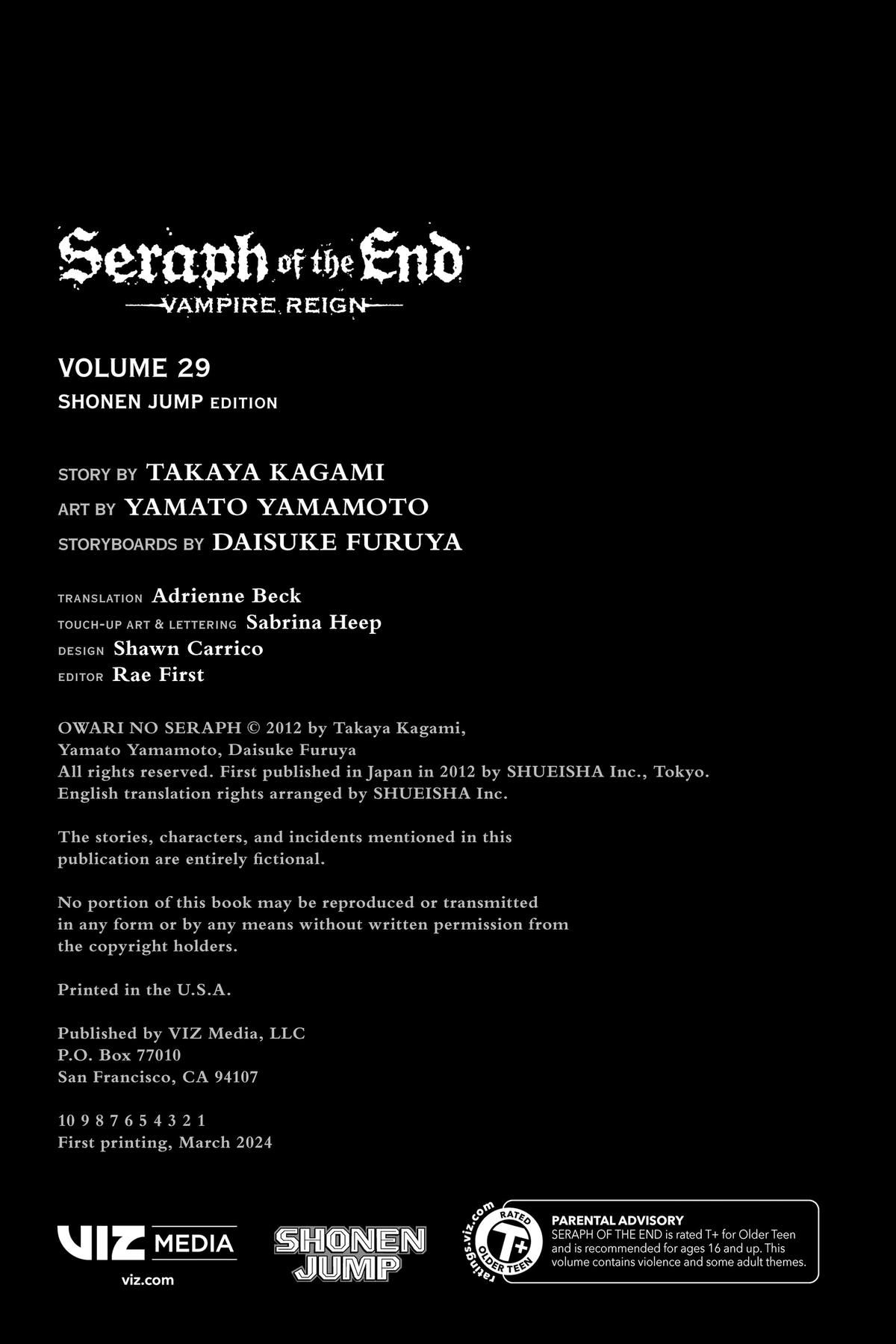 Read Seraph of the End Vampire Reign EN Manga Online