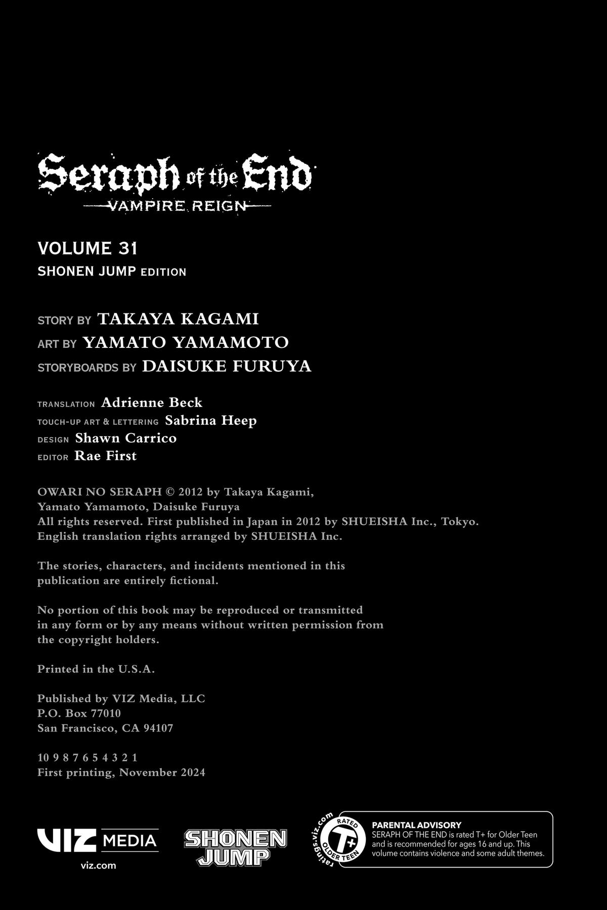 Read Seraph of the End Vampire Reign EN Manga Online