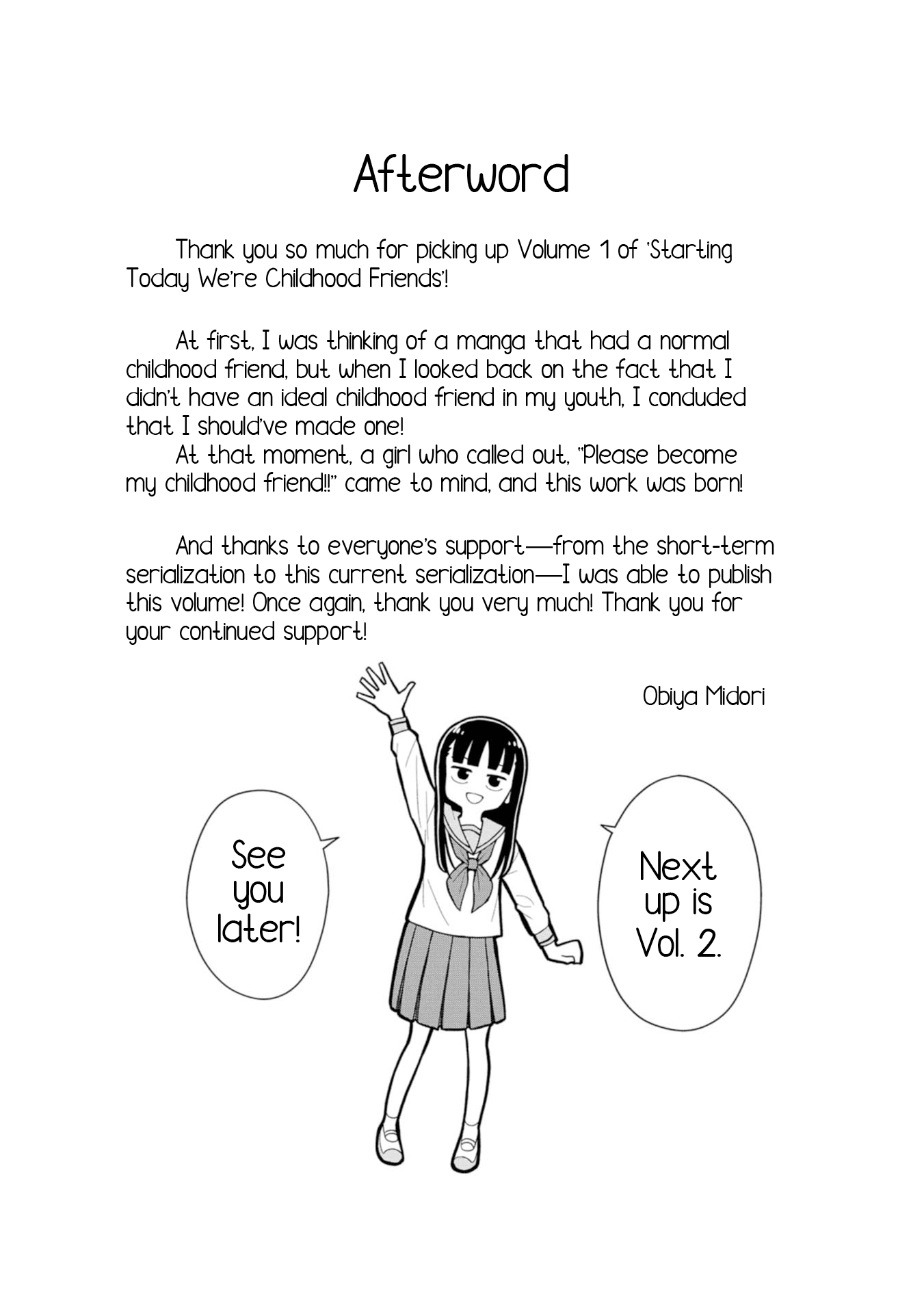 Read Starting Today, We’re Childhood Friends EN Manga Online