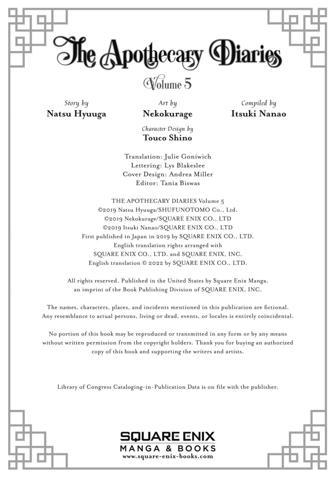 Read The Apothecary Diaries EN Manga Online