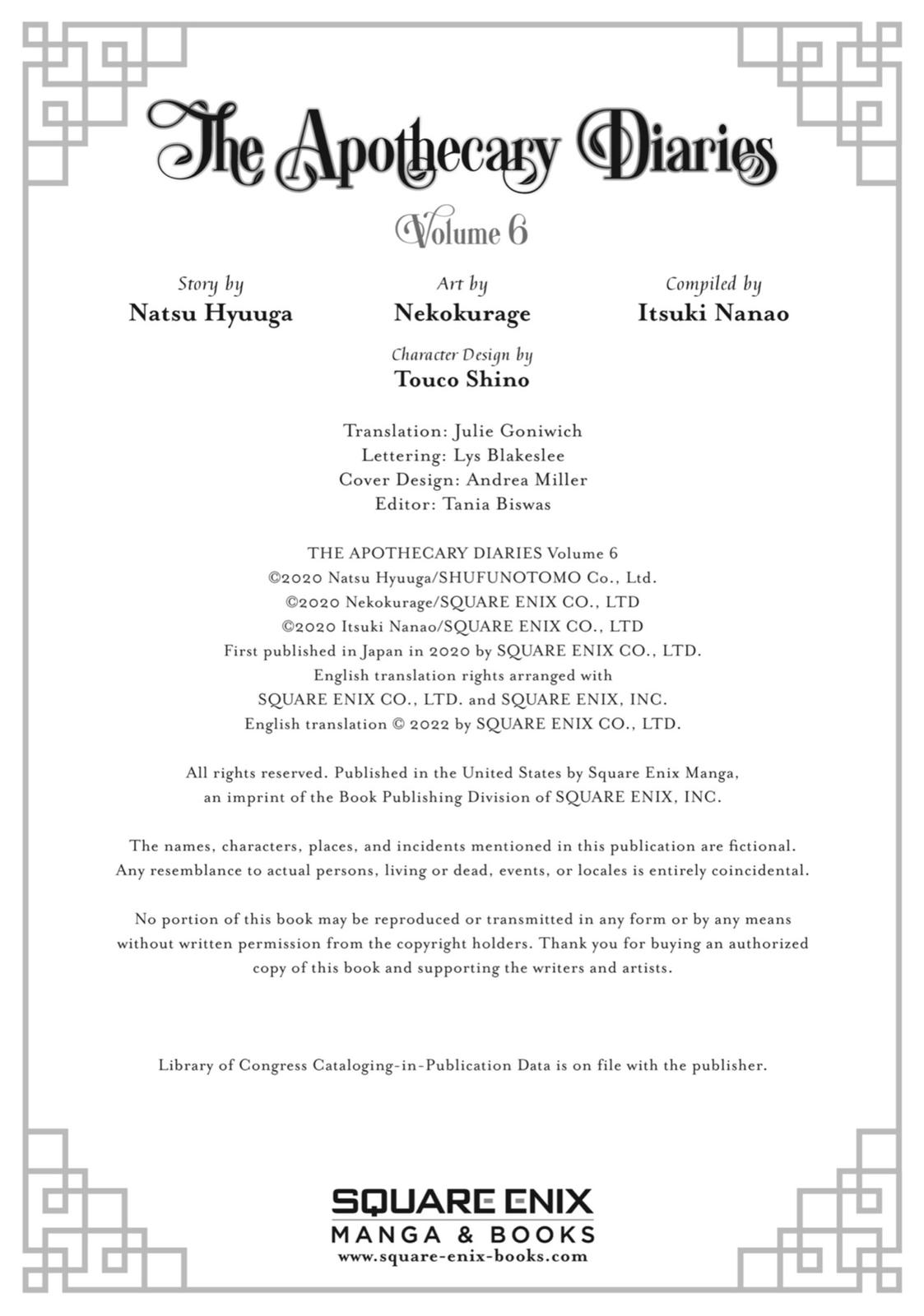 Read The Apothecary Diaries EN Manga Online