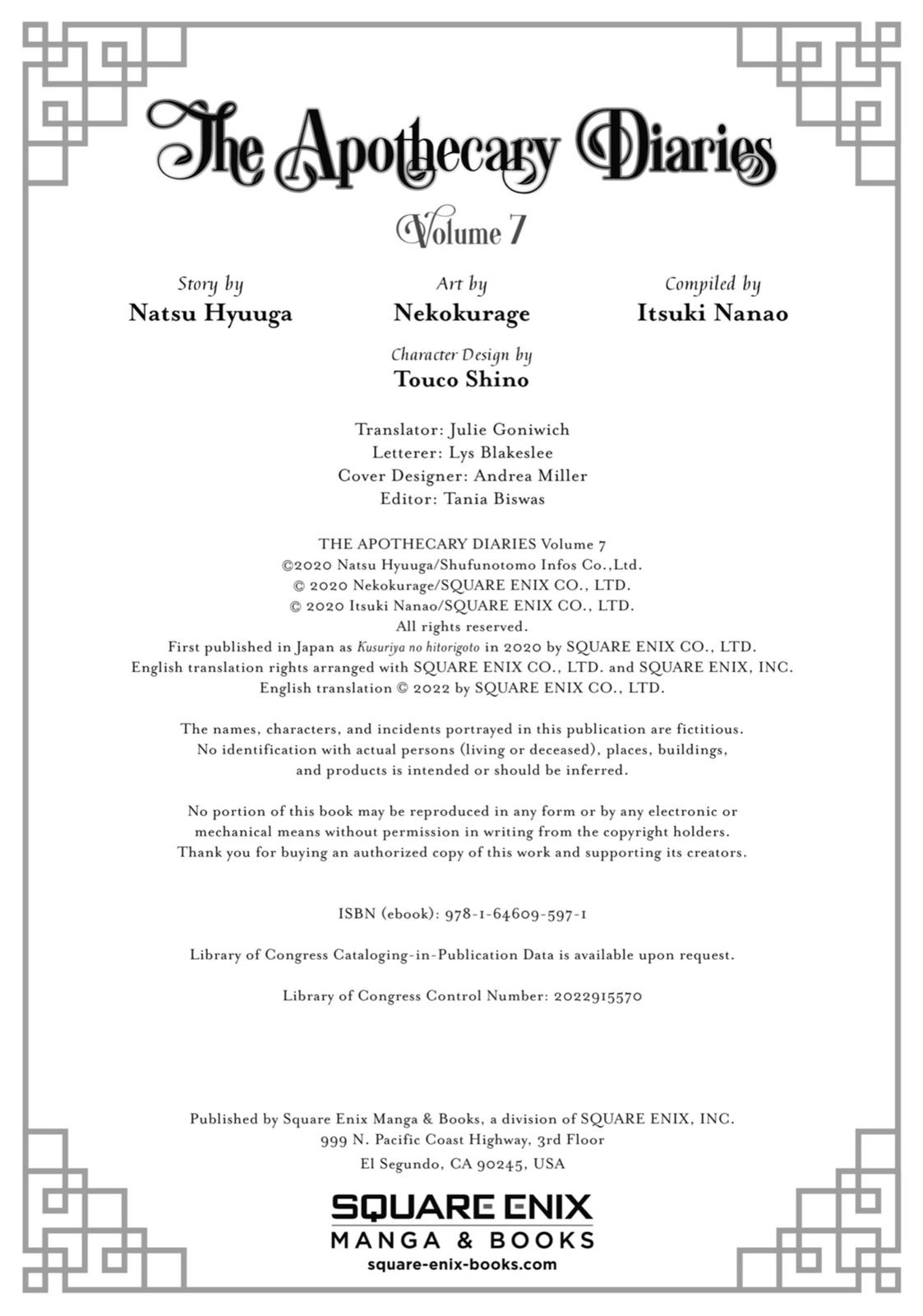 Read The Apothecary Diaries EN Manga Online