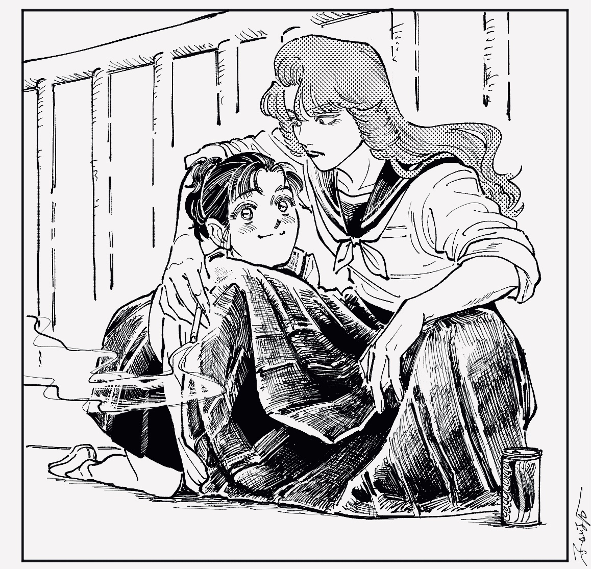 Read The Delinquent and the Transfer Student EN Manga Online