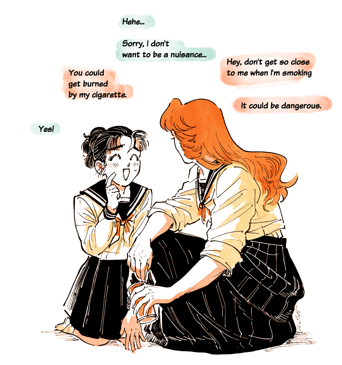 Read The Delinquent and the Transfer Student EN Manga Online