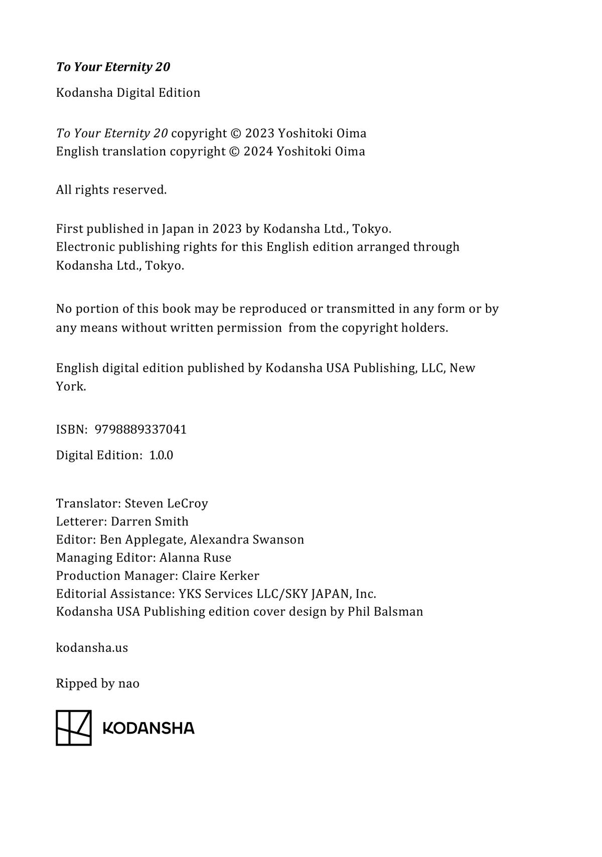 Read To Your Eternity EN Manga Online