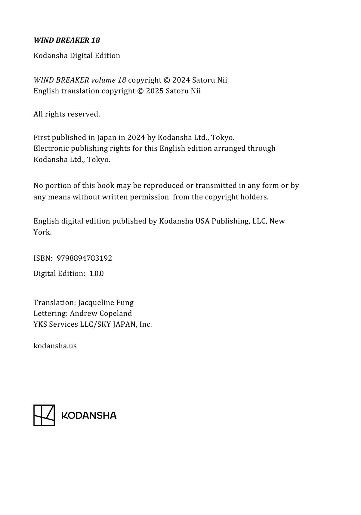 Read Wind Breaker NII Satoru EN Manga Online