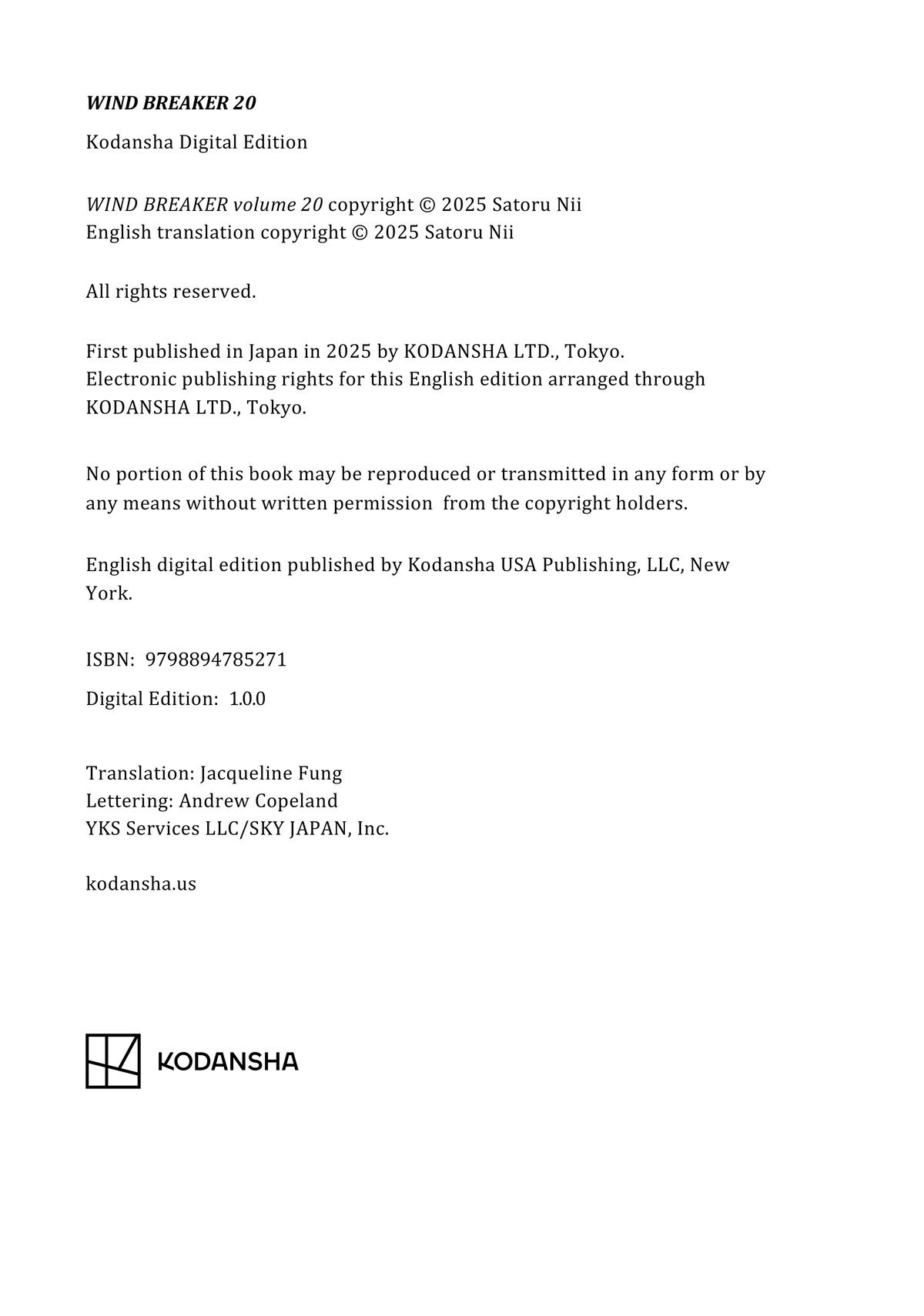 Read Wind Breaker NII Satoru EN Manga Online