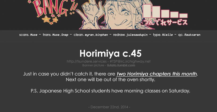 Read Horimiya ES Manga Online