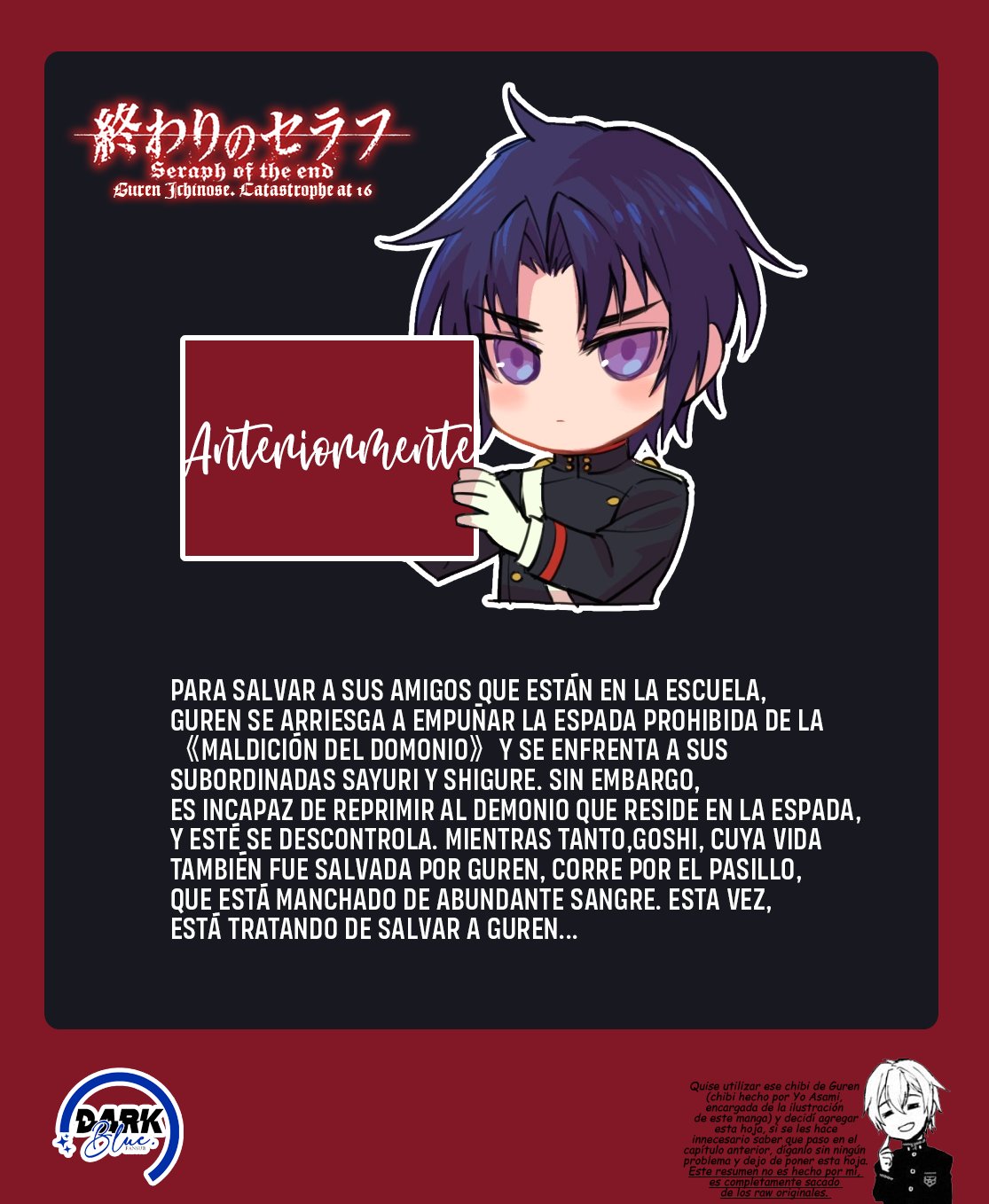 Read Owari No Seraph ES Manga Online