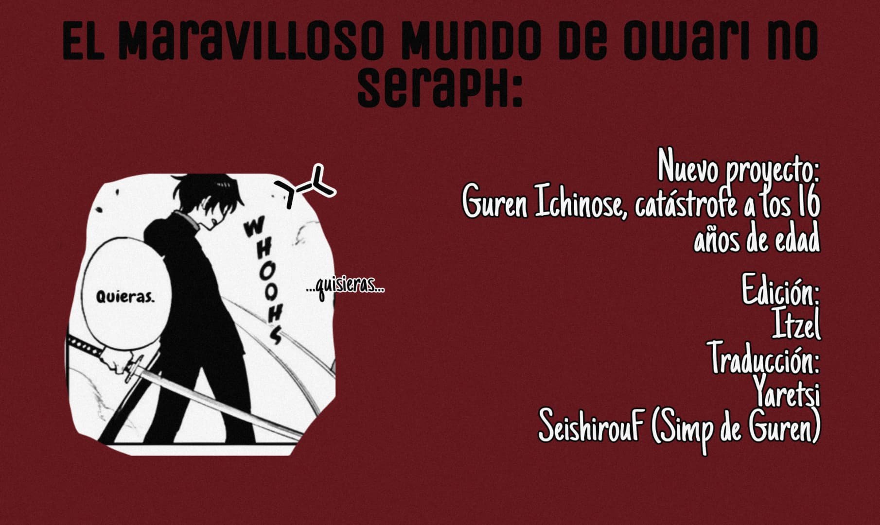 Read Owari No Seraph ES Manga Online