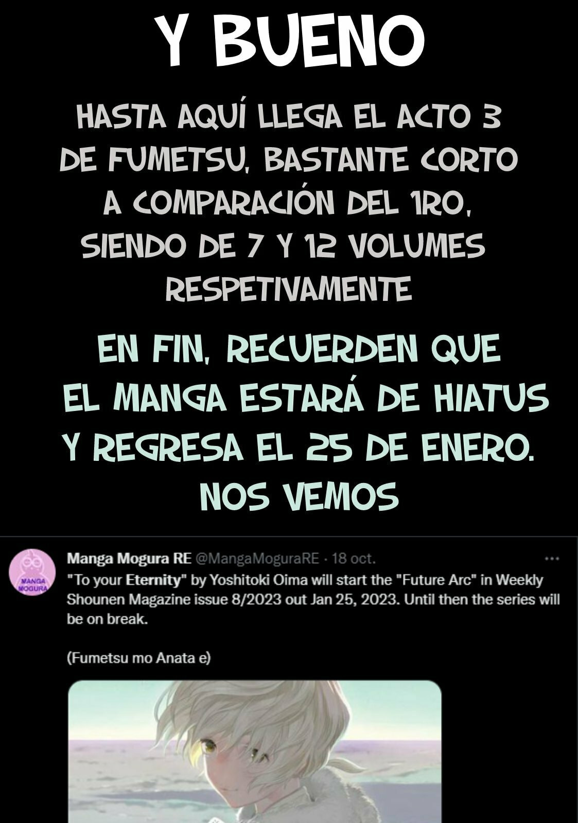 Read To Your Eternity ES Manga Online