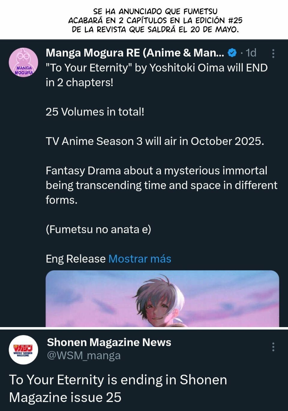 Read To Your Eternity ES Manga Online