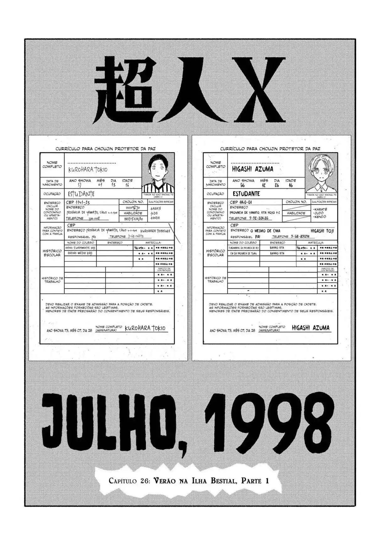 Read Choujin X PT Manga Online
