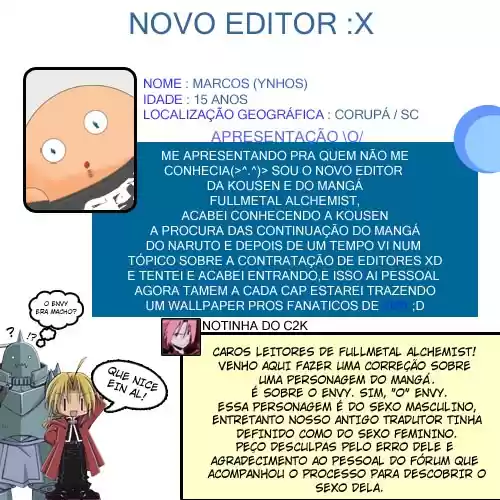 Read Fullmetal Alchemist PT Manga Online