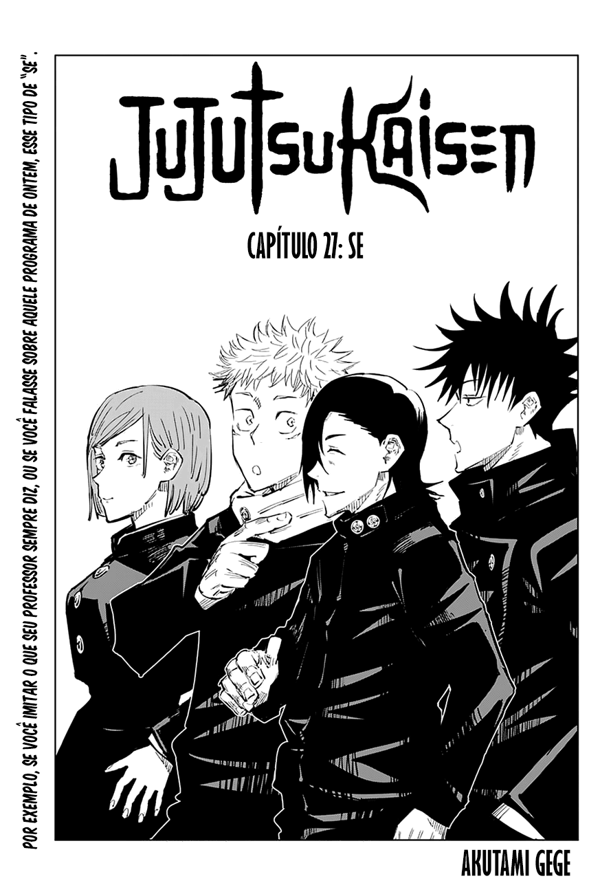 Read Jujutsu Kaisen Mangá PT Manga Online