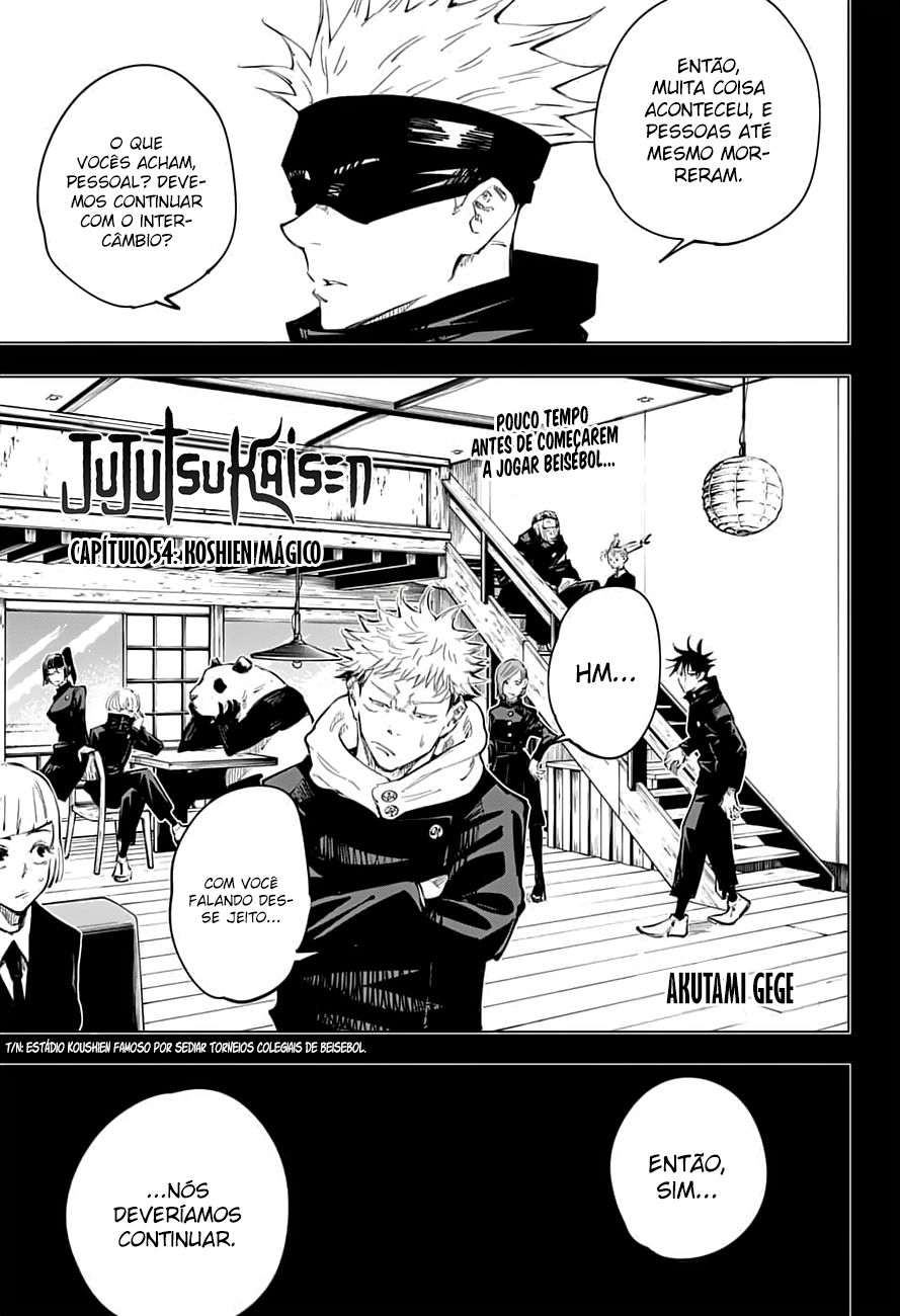 Read Jujutsu Kaisen Mangá PT Manga Online