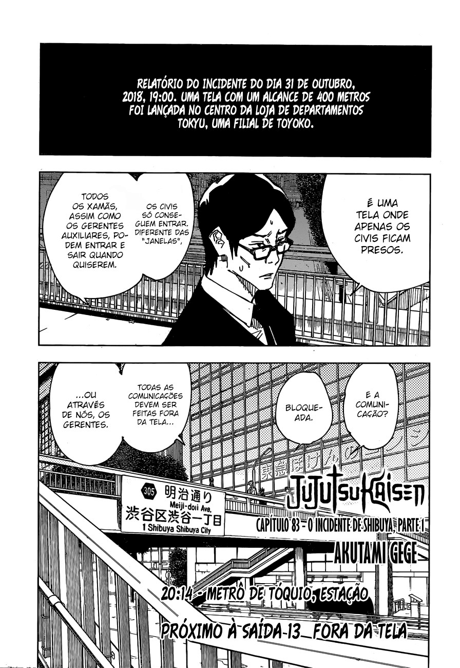 Read Jujutsu Kaisen Mangá PT Manga Online