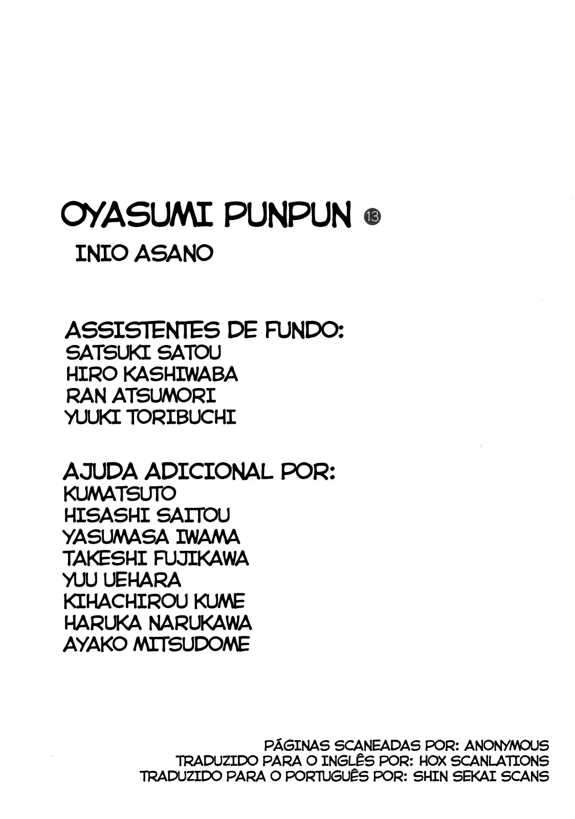 Read Oyasumi Punpun PT Manga Online