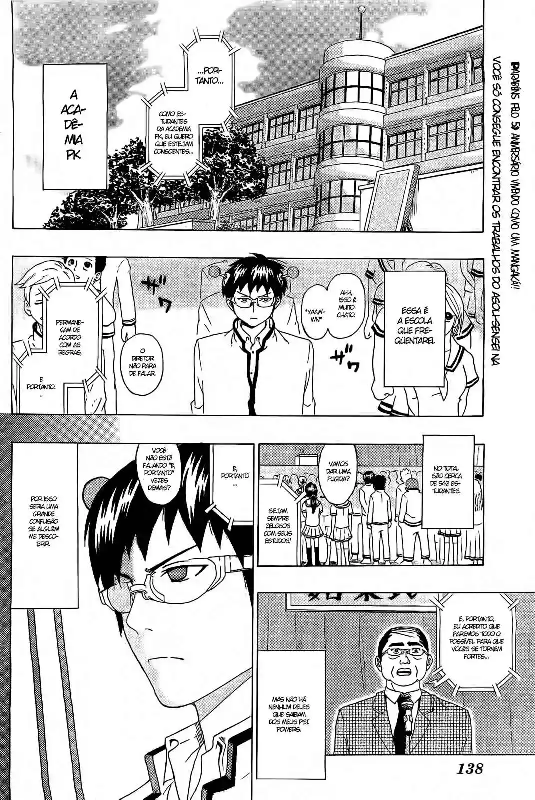 Read The Disastrous Life of Saiki K PT Manga Online