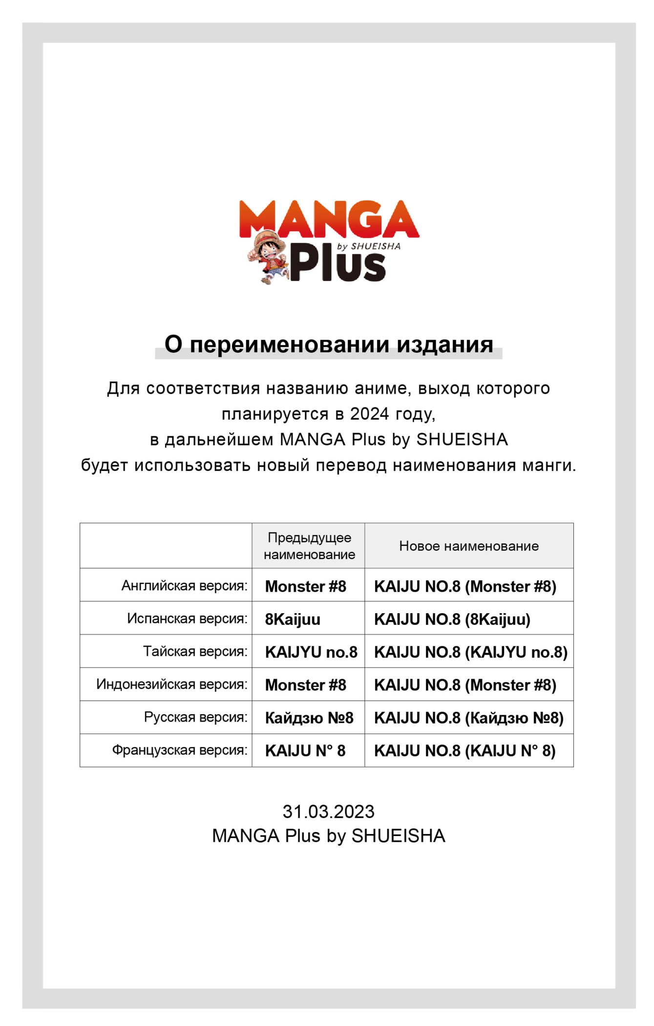 Read Кайдзю No. 8 Manga Online